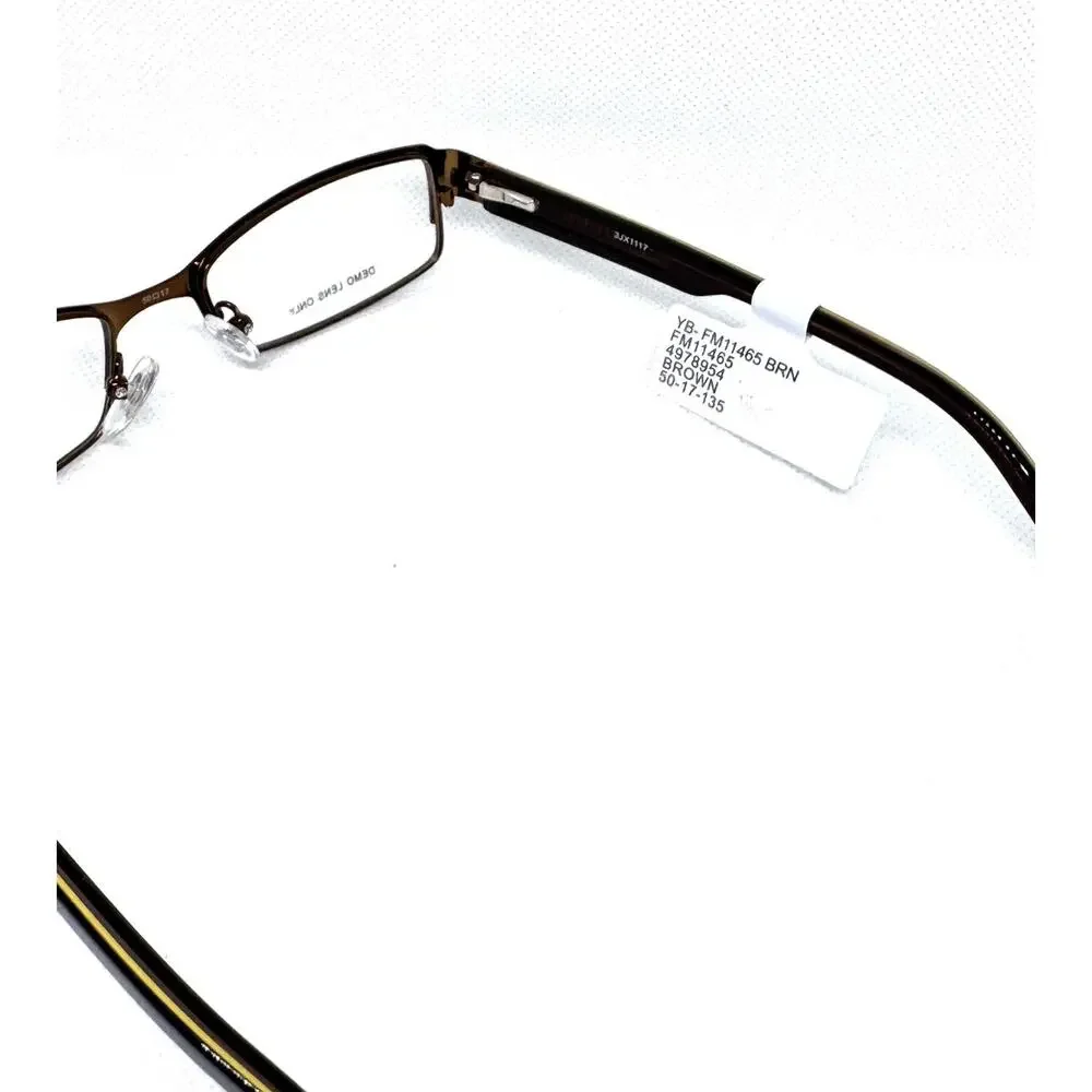 UNBRANDED YB-FM11465 BROWN EYEGLASSES FRAMES 50-17-135 NEW